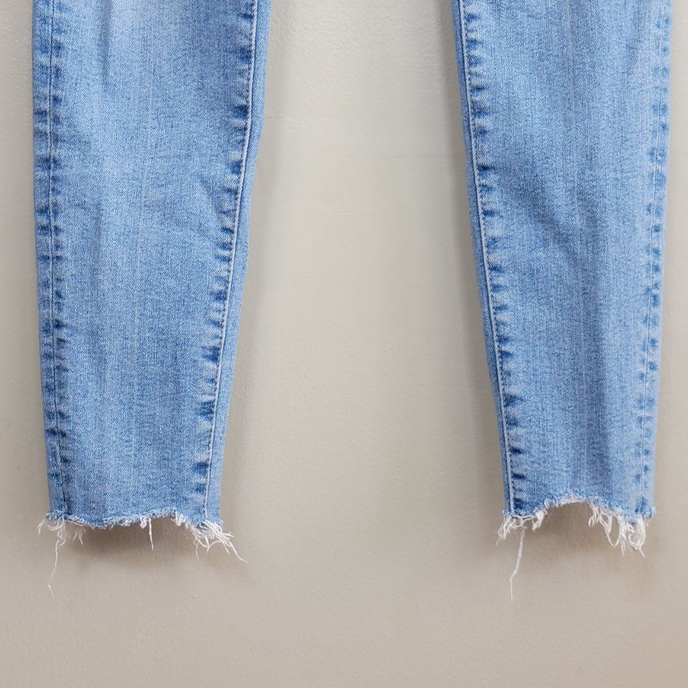 American Eagle Luxe Skinny Jeans Super Hi Rise Jegging Light Blue Wash AE 4 - Picture 6 of 14